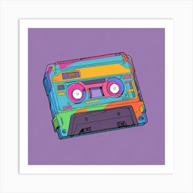 Cassette - Cassette Stock Videos & Royalty-Free Footage Art Print