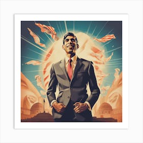 Man In A Suit 4 Art Print