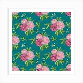 Roses  Pattern Art Print