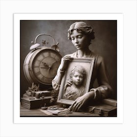 Portrait Of A Woman Art Print