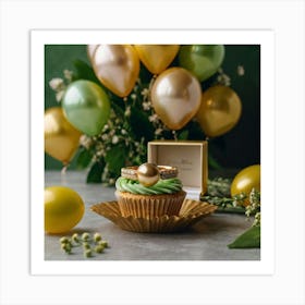 St Patrick'S Day Cupcake Art Print