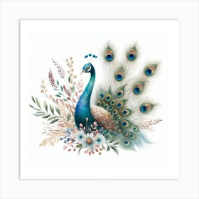 Peacock 3 Art Print