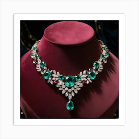 Emerald Necklace Art Print