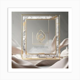 Gold Frame Mockup 1 Art Print