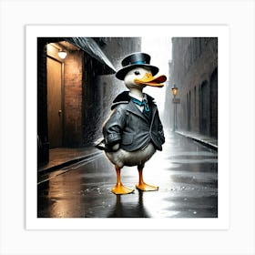 Duck In A Suit 17 Art Print