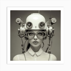 Robot Woman Art Print