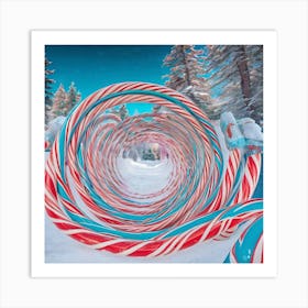 Spiral Candy Art Print