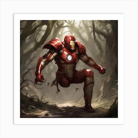 Iron Man In The Woods Art Print