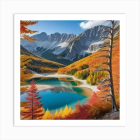 Autumn Lake 8 Art Print