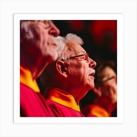 Choir In Red Robes Art Print