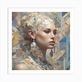 The Jigsaw Becomes Her - Pastel 9 Art Print