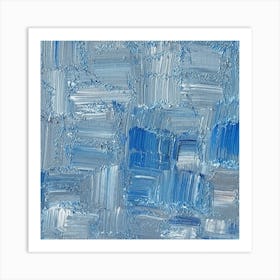 Blue Squares Art Print