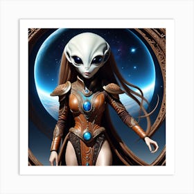 Alien Woman Art Print