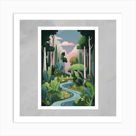 Forest Print Art Print