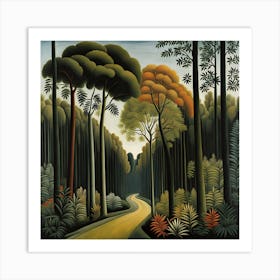 Road In The Forest Art Print