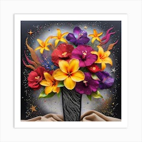 Flowers In A Vase 32 Art Print