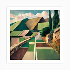 Road To The Mountains Art Print