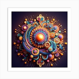 Abstract Fractal Art Art Print