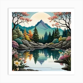 Landscape Painting Art Print