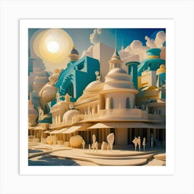 3d City Art Print