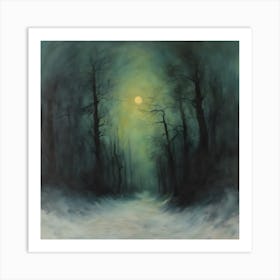 Moonlight Path Art Print