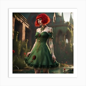 Red Hair Tess Synthesis - Whimsy(6) Art Print