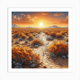 Desert Landscape 31 Art Print