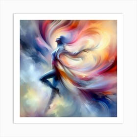 Dancer In The Clouds Art Print