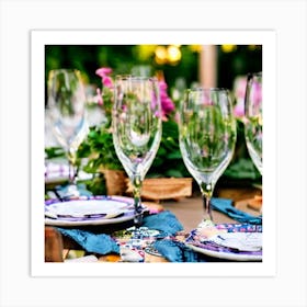 Table Setting 5 Art Print