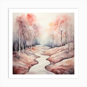 Watercolour Painting Art Print