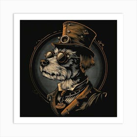 Steampunk Dog 29 Art Print