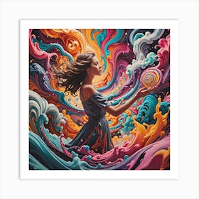 Psychedelic Painting Art Print