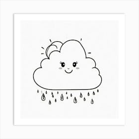 Cloud Drawing 1 Art Print