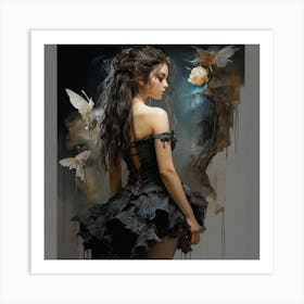 Gothic Beauty Art Print