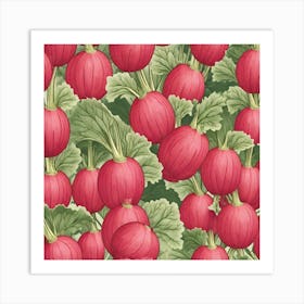 Rhubarb As A Logo (38) Art Print