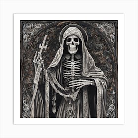 Santa Muerte 9 Art Print