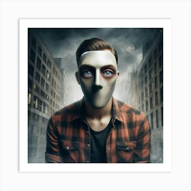 Man In A Mask 1 Art Print