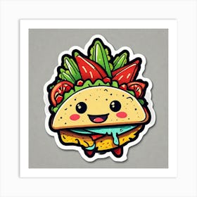 Taco Sticker 14 Art Print