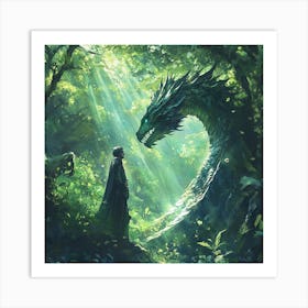 Dragon Of The Forest Art Print