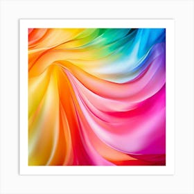 Colorful Brightness Colors Vibrant Pastel Power Gradient Vivid Luminous Radiant Bright S (12) Art Print