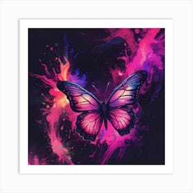 Butterfly Painting 270 Art Print