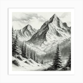 Mountain Landscape Art Print