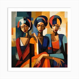 Three African Women 10 Art Print