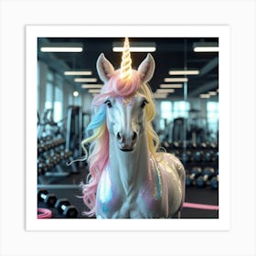 Leonardo Phoenix 10 A Majestic Unicorn With A Shimmering Coat 3 Art Print