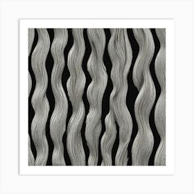 Wavy Lines 5 Art Print