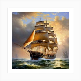 Sailing Ship 2 Art Print