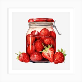 Strawberry Jar 11 Art Print