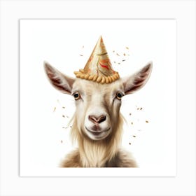 Birthday Goat 4 Art Print