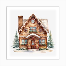 Gingerbread House Art Print