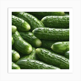 Cucumbers 2 Art Print